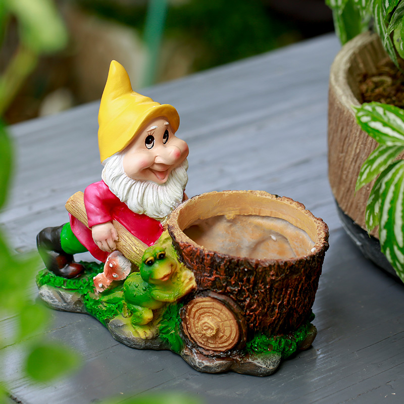 Garden gnome tree funny sports dwarf decoration home office outdoor Christmas decoration