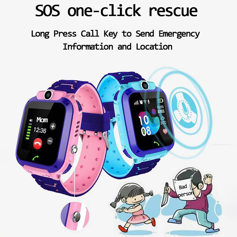 Smart watch for kids, smartwatch for kids with sim card, waterproof, ip67, gift for ios and android