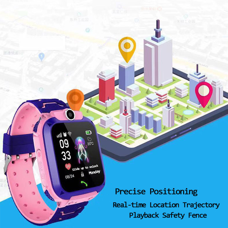 Smart watch for kids, smartwatch for kids with sim card, waterproof, ip67, gift for ios and android