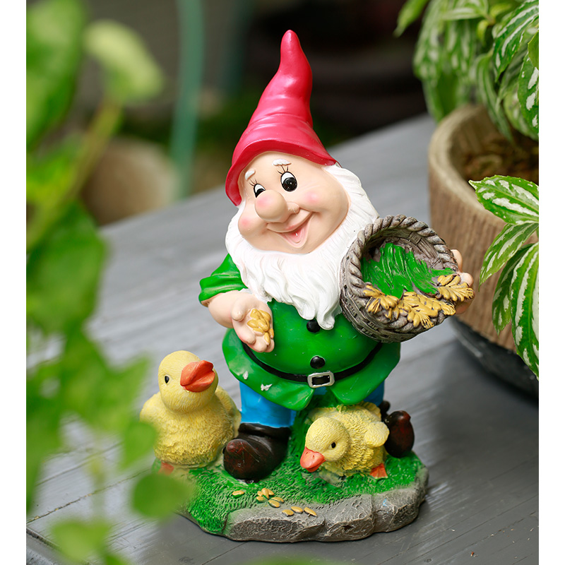 Garden gnome tree funny sports dwarf decoration home office outdoor Christmas decoration