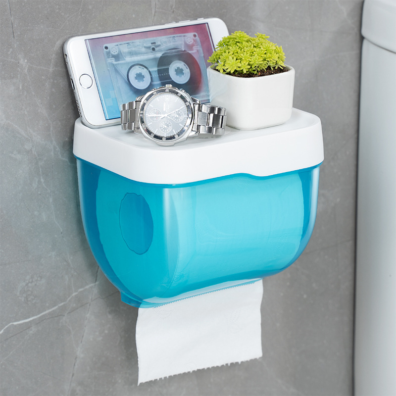 Toilet paper wall holder, waterproof, tissue holder, bathroom, storage box, household supplies