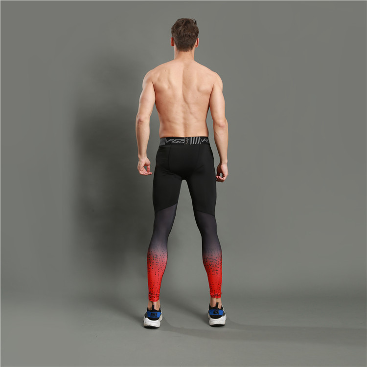 Running compression tights mens sports leggings fitness long pants gym workout pants slim legging