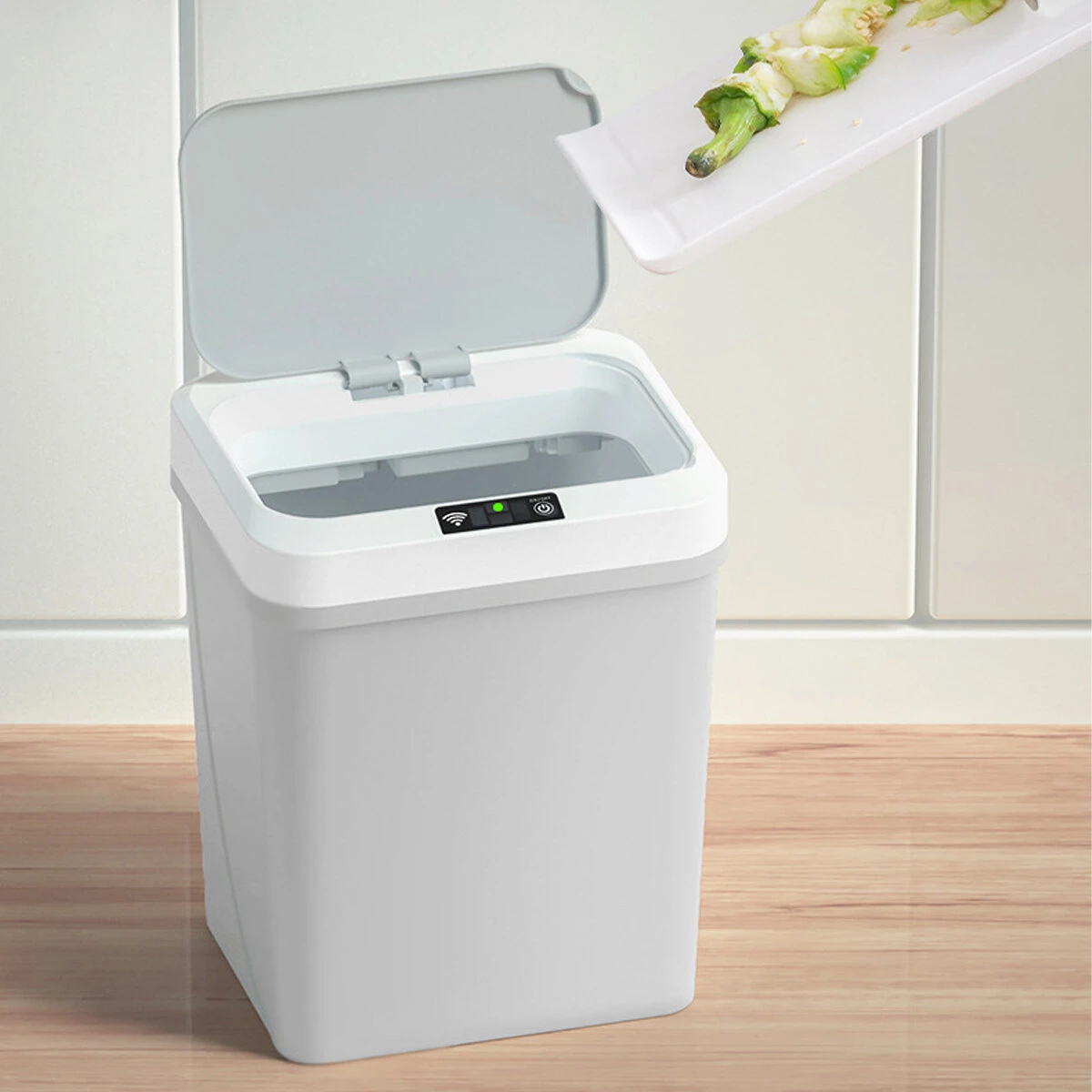 Intelligent Induction Trash Can USB Charging Trash Waste Household Cleaning Kitchen Sundries
