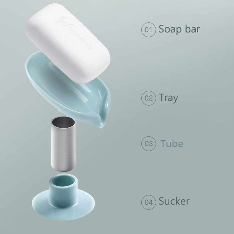 Shape Soap Box Drain Soap Box Holder Bath Shower Soap Holder Sponge Storage Tray Creative Soap Box