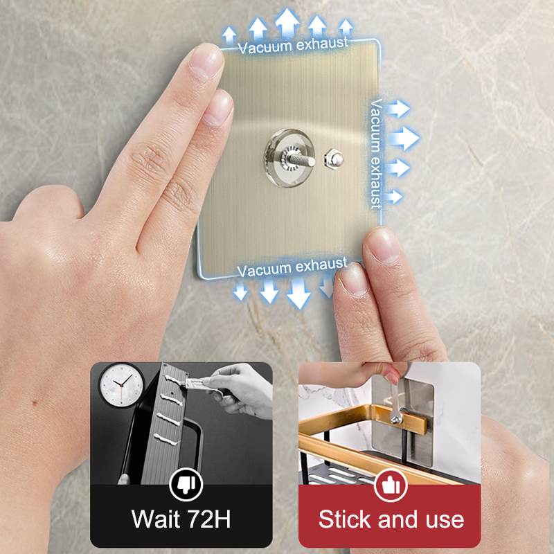 Punch-free bathroom shelf shampoo shelves shower storage rack bathroom holder toilet kitchen