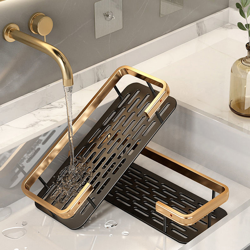 Punch-free bathroom shelf shampoo shelves shower storage rack bathroom holder toilet kitchen