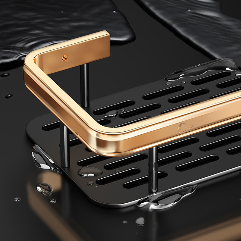 Punch-free bathroom shelf shampoo shelves shower storage rack bathroom holder toilet kitchen