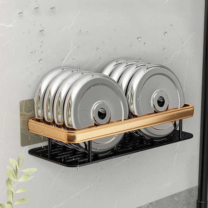 Punch-free bathroom shelf shampoo shelves shower storage rack bathroom holder toilet kitchen