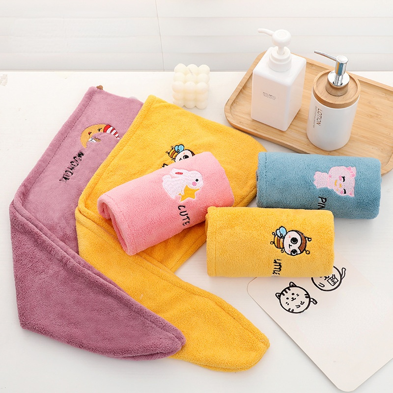 Women Towel Bath Towels for Adults Home Towels Bathroom Serviette De Douche Turban for Drying Hair