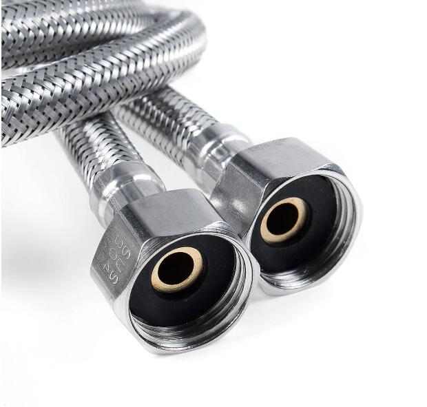 2pcs 80cm Pull-out Hose Inlet Pipe For Pull Out 360° Rotate Spout Spray Sink Basin Faucet