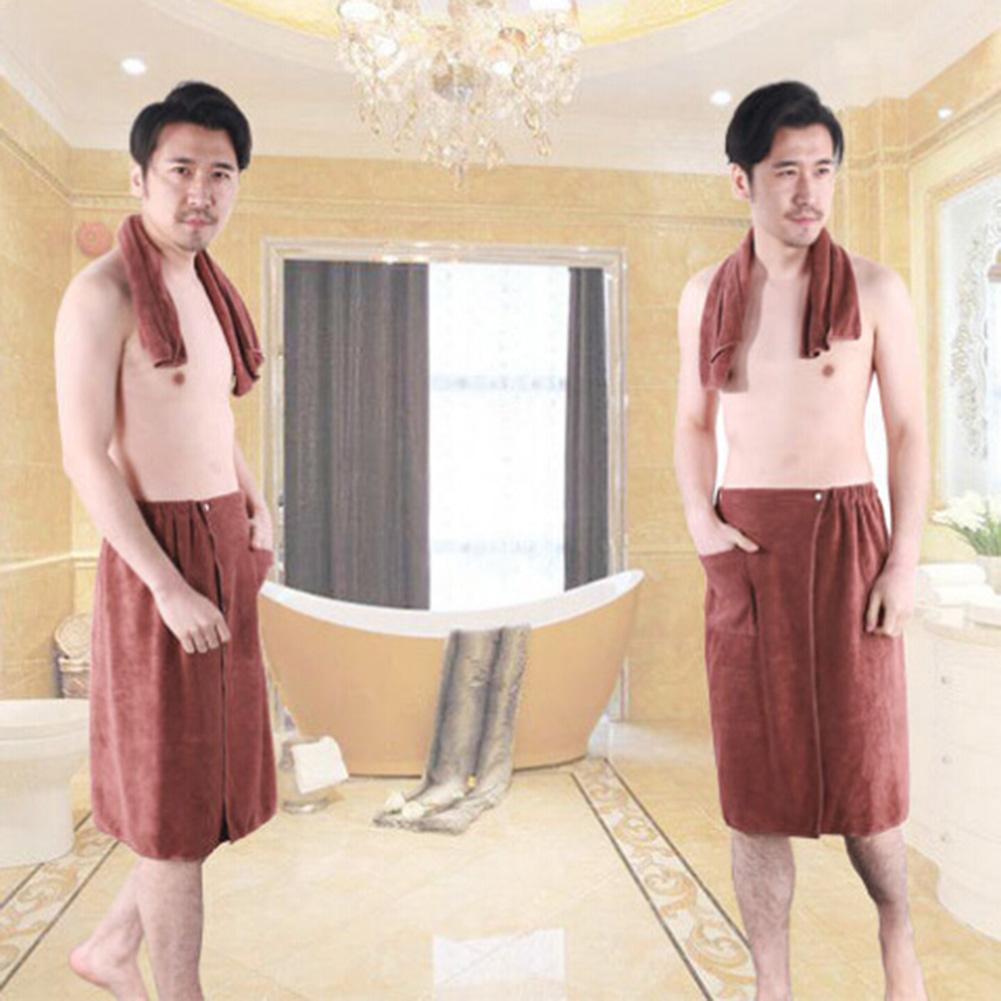 Men's bath towel wearable Bath Towel With Pocket Soft Microfiber Magic Swimming Beach Towel