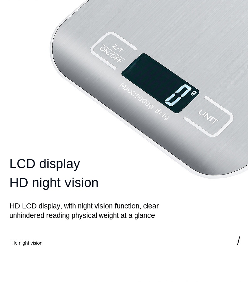 Digital Kitchen Scale, For Food, Diet, Postal Scale, Coffee Baking, LCD Measuring, Electronics