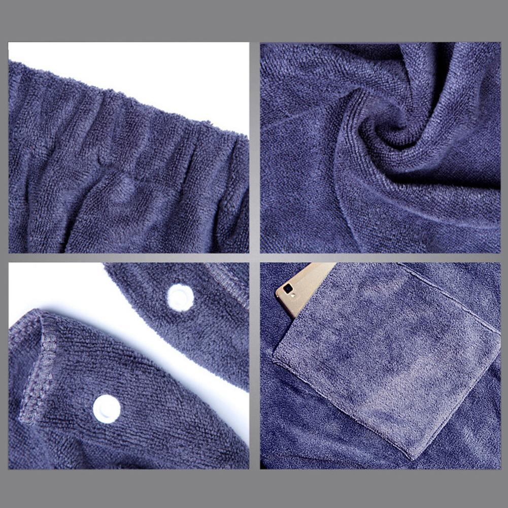 Men's bath towel wearable Bath Towel With Pocket Soft Microfiber Magic Swimming Beach Towel