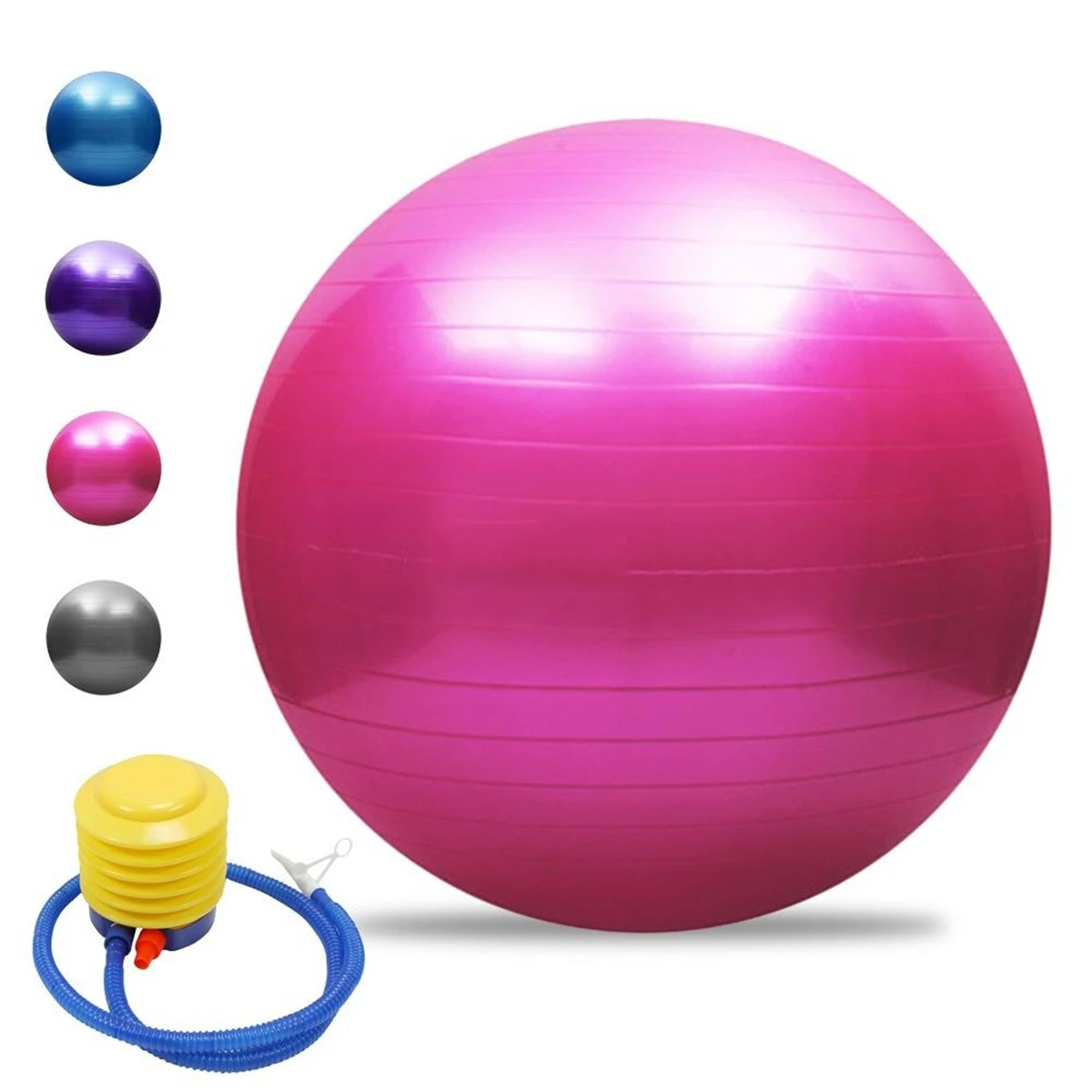330lb  Thickened PVC Yoga Ball With Air Pump Home Gym Workouts Pilates Training Fitness Equipment