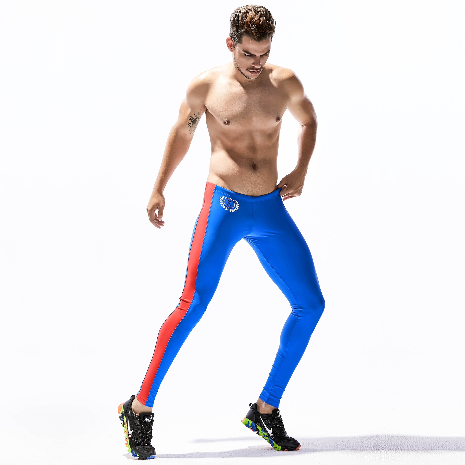 Men running fitness pants tight compression athletic pants man workout leggings jogger pants