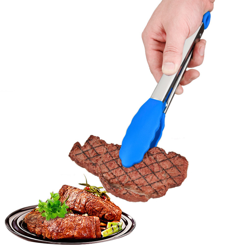 Silicone BBQ String, Non-Stick Kitchen Tong, Grilling, Kitchen Tong with Hinged Lock, 1 Piece