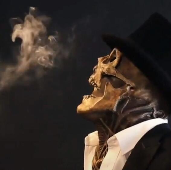 Halloween Movable Mouth Skeleton Mask Cosplay Horror Latex Mask Headgear