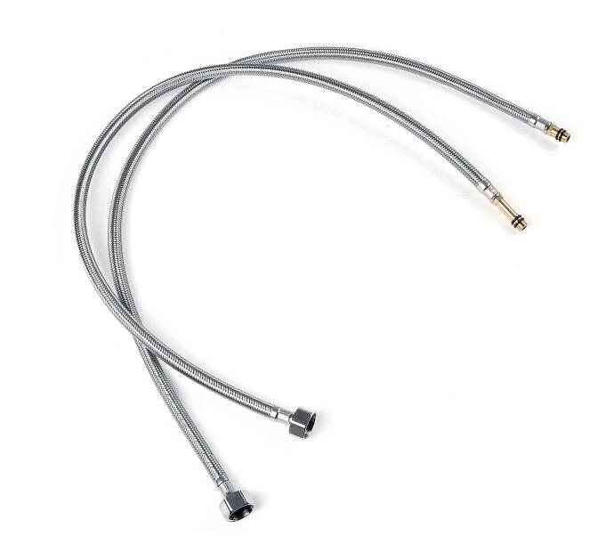 2pcs 80cm Pull-out Hose Inlet Pipe For Pull Out 360° Rotate Spout Spray Sink Basin Faucet