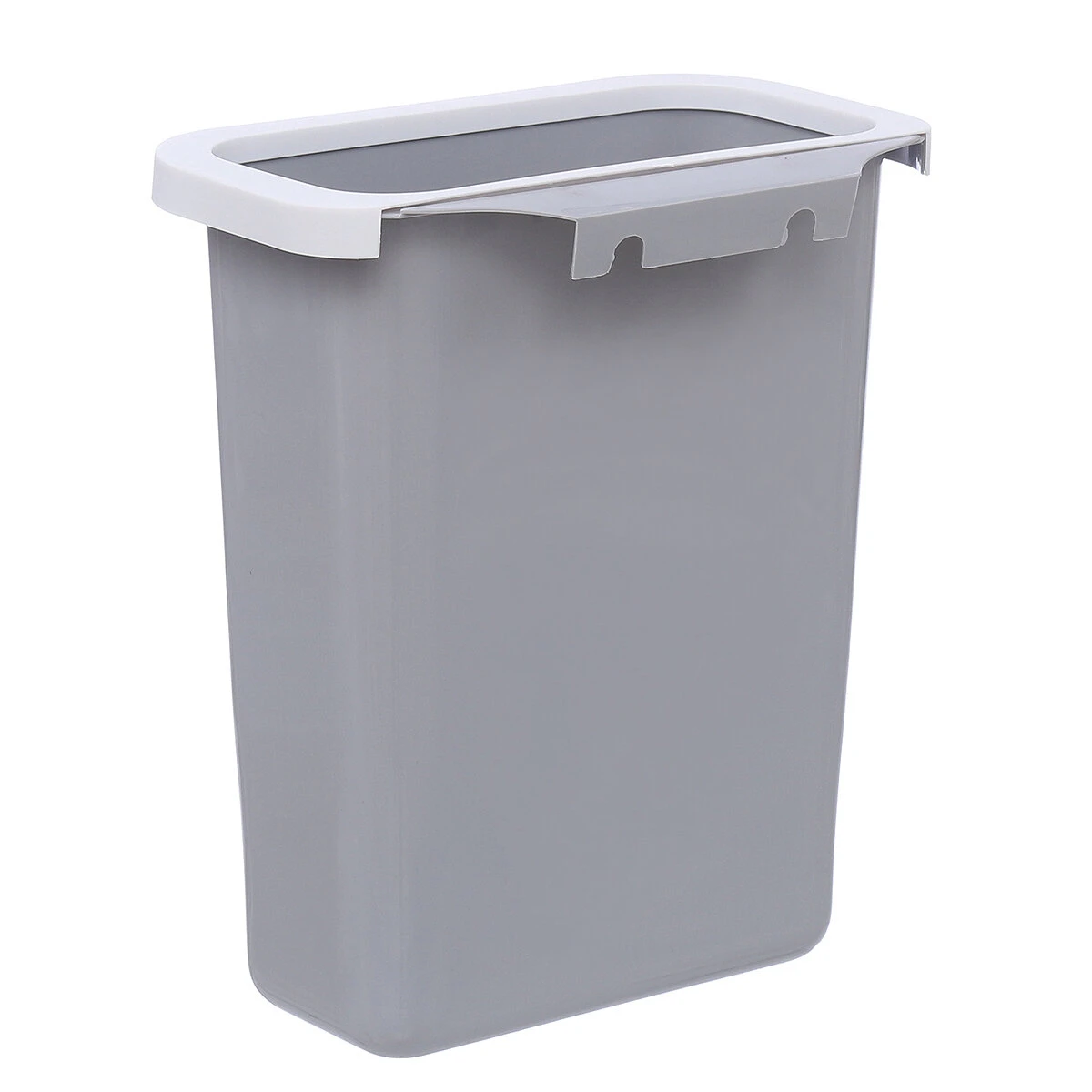 Kitchen countertop trash can door hanging type household plastic bucket without lid