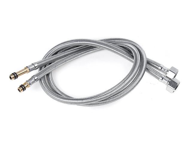 2pcs 80cm Pull-out Hose Inlet Pipe For Pull Out 360° Rotate Spout Spray Sink Basin Faucet