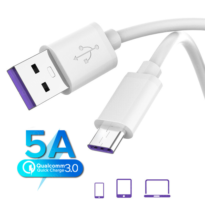 5a type c usb charger cable, for huawei samsung note 9, quick charge cable 3.0, 4.0, 3m