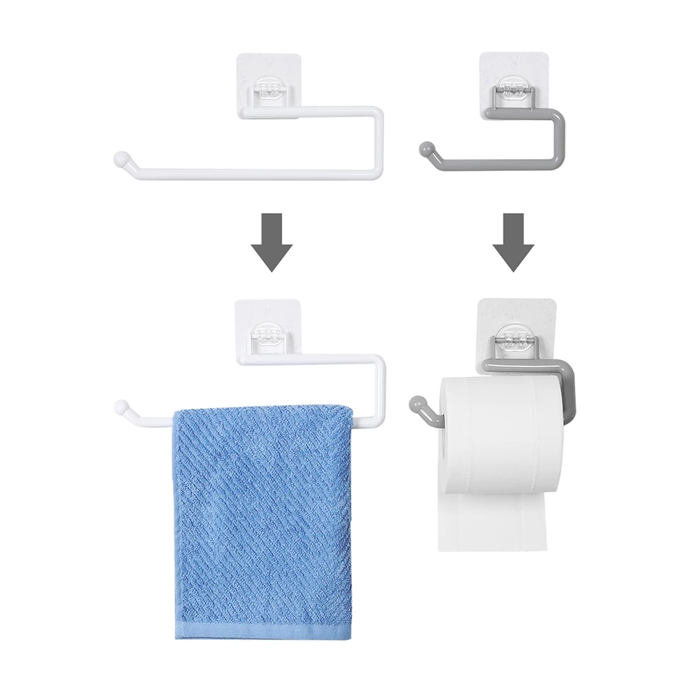 Toilet paper holder towel hanger rack cloth storage shelf kitchen utensils bathroom accessories