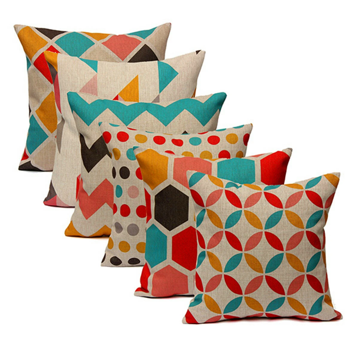 Geometric Abstract Printed Cushion Cover Sofa Bed Pillow Case Pillow Cover
