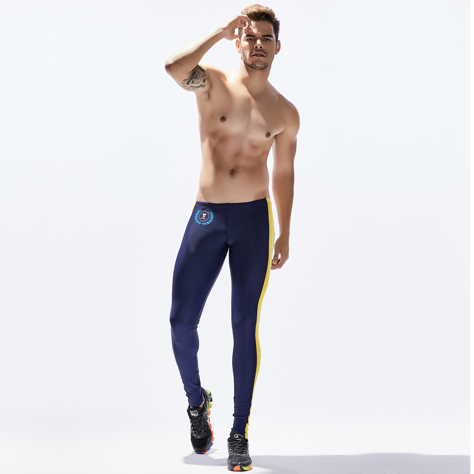 Men running fitness pants tight compression athletic pants man workout leggings jogger pants