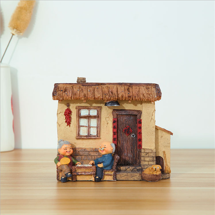 Creative old lady decorations wedding anniversary Christmas birthday resin decorations ornaments