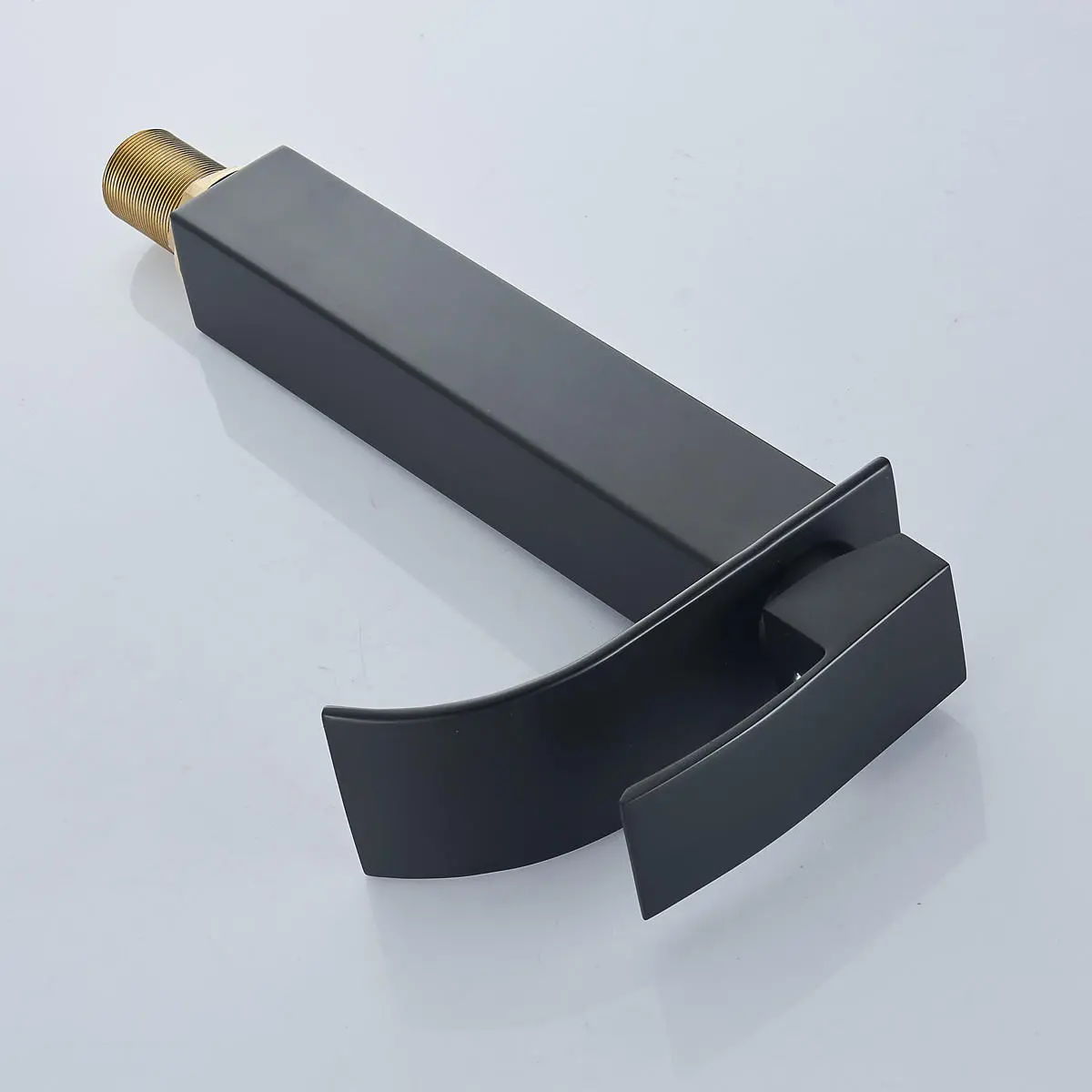 Black  Modern Bathroom Basin Faucet Bathroom Spout Faucet Hot & Cold Water Mixer Tap Single Handle