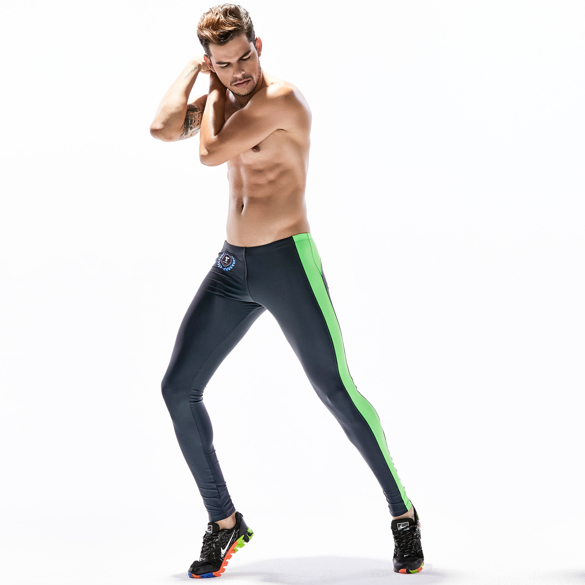 Men running fitness pants tight compression athletic pants man workout leggings jogger pants