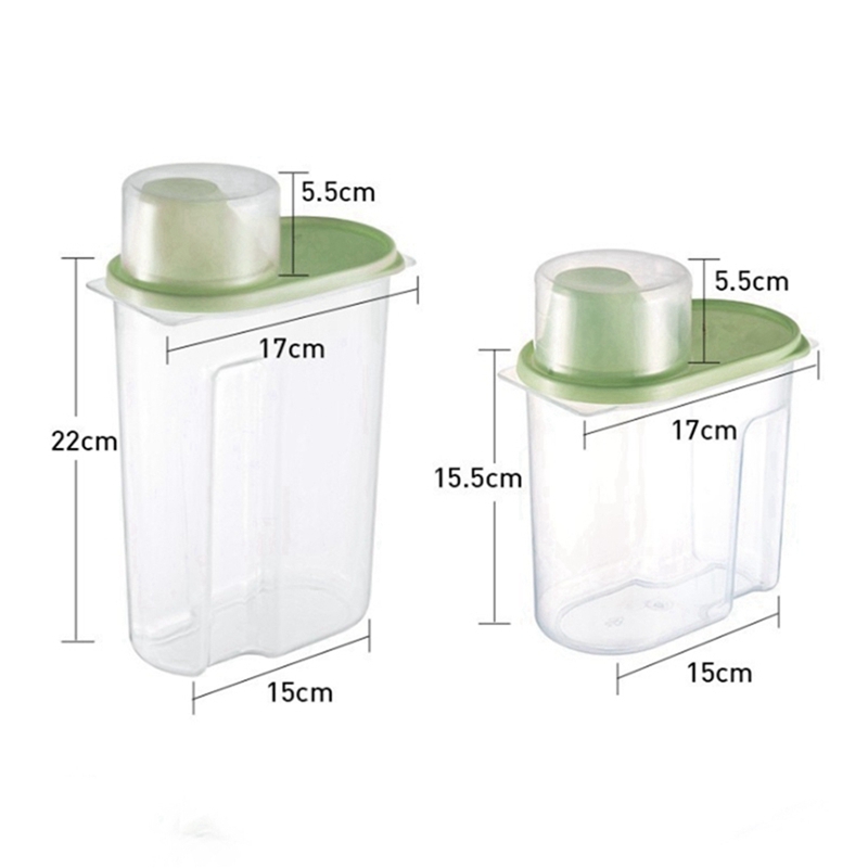Plastic Cereal Dispenser Kitchen Food Storage Box Snacks Dried Fruit Grain Container Rice Sealed Can