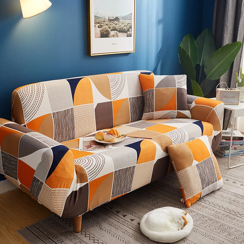 1/2/3/4 Seaters Elastic Sofa Cover Universal Chair Seat Protector Stretch Slipcover Couch Case Home