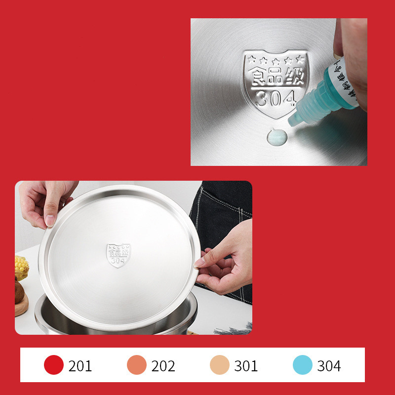 Set of stainless steel bowls, thick kitchen bowls for mixing salad with egg lid, vegetable bowl