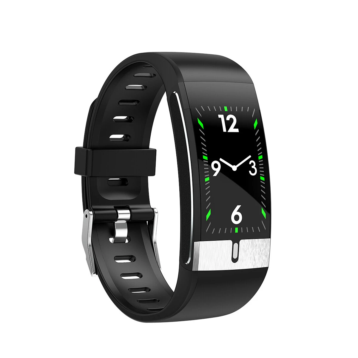 ECG+PPG Heart Rate Blood Pressure Oxygen Monitor IP68 Waterproof USB Charging Smart Watch