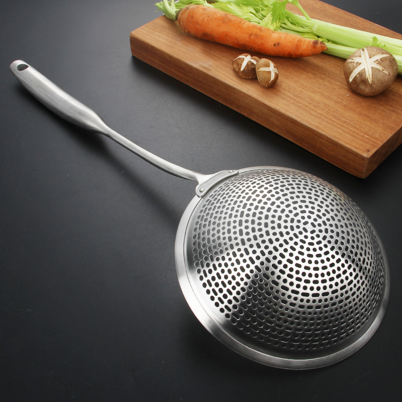 304 stainless steel strainer, strainer mesh fryer oil, noodles pasta sieve kitchen tools cookware