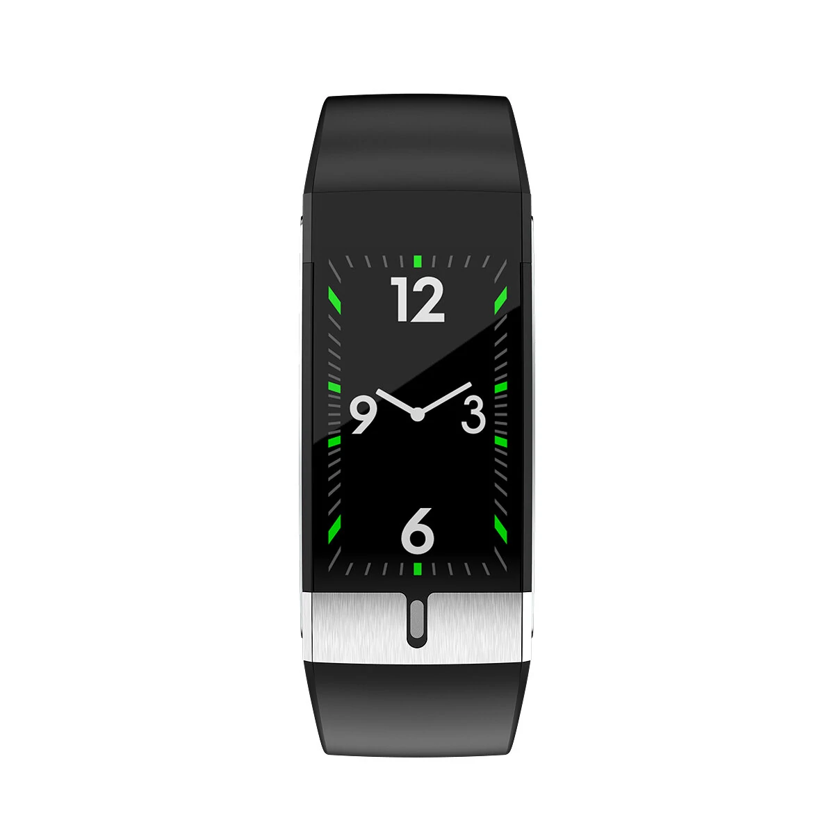 ECG+PPG Heart Rate Blood Pressure Oxygen Monitor IP68 Waterproof USB Charging Smart Watch