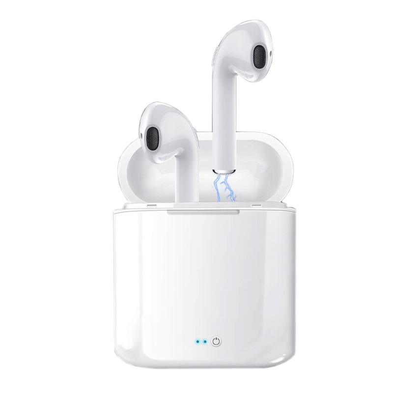 i7s mini 2 tws wireless bluetooth 5.0  matte  handsfree headphones with microphone charging box