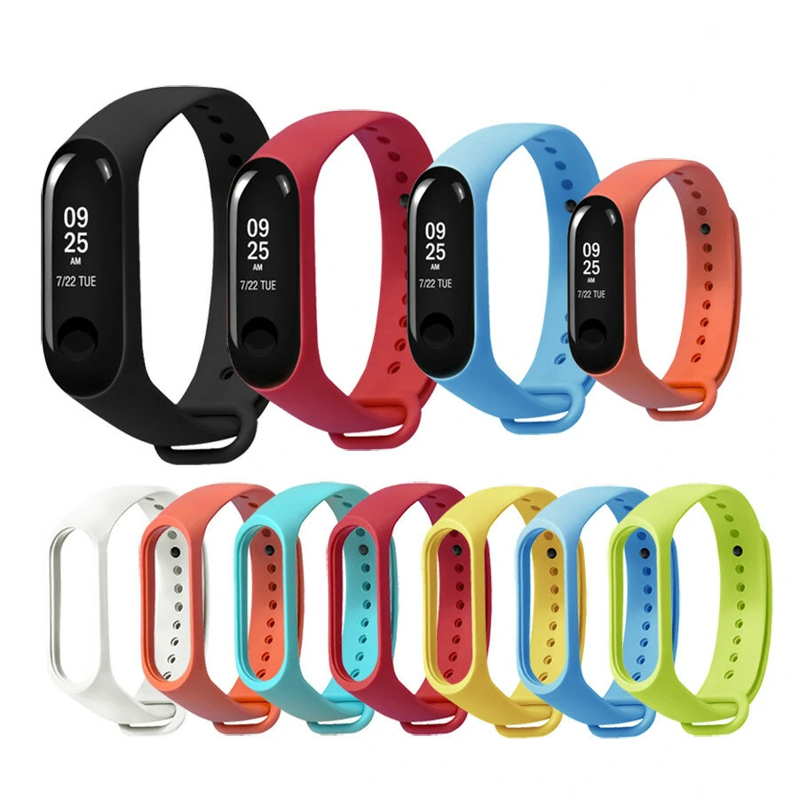 Replacement Silicone Sports Soft Wrist Strap Bracelet Wristband  for XIAOMI Band 3/4/5 Non-original
