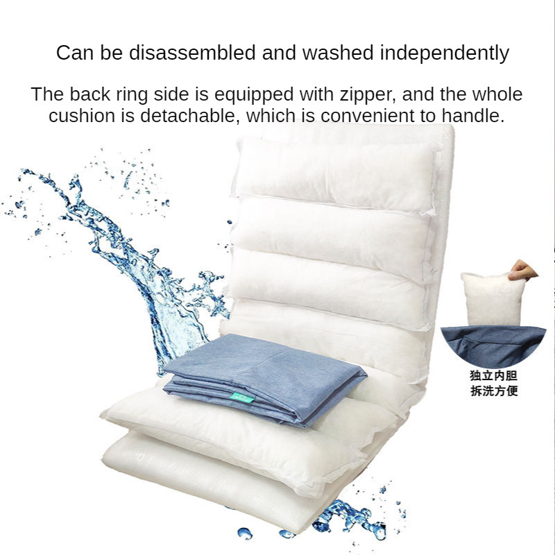 Modern folding leisure lounger, loose back room, floating table sofa, student leisure table chair