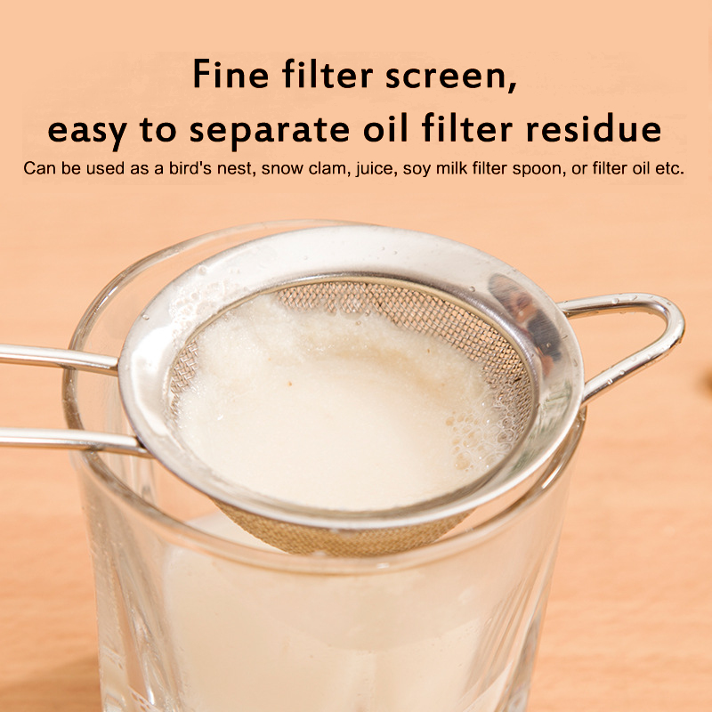Stainless steel wire fine mesh oil sieve ,  kitchen tools for food filtration, kitchen accessories