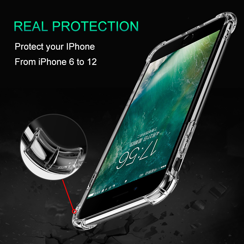 iPhone 13 12 11 Pro  Max Camera Case for iPhone X Xr Shockproof Silicone Phone Case with Back Cover