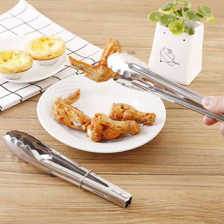 Food tong, bread grab tool set, stainless steel salad tong barbeque,cooking food tong Kitchen