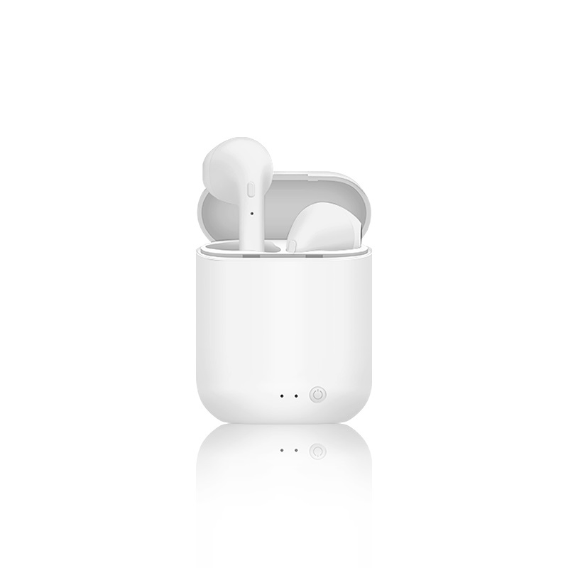 i7s mini 2 tws wireless bluetooth 5.0  matte  handsfree headphones with microphone charging box