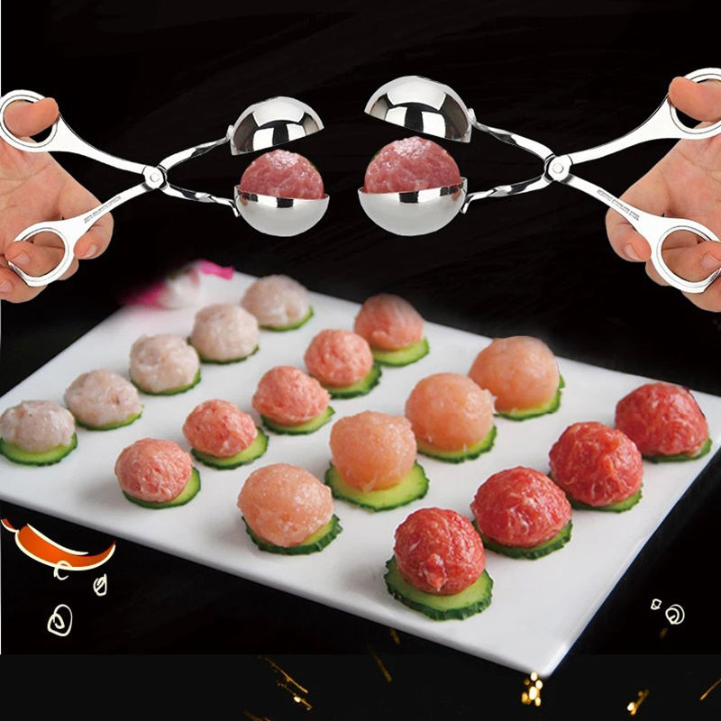 Stainless steel meatball maker clip fish meat ball rice ball maker mold tool kitchen accessories