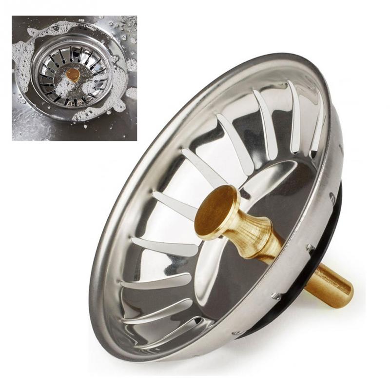Stainless steel sink filter, sewage outlet, bathroom floor drain, kitchen anti-clogging filter