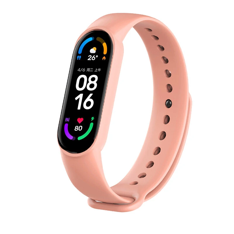 Comfortable Lightweight Pure TPU Watch Band Strap Replacement for Xiaomi  Band 5/ 6 Non-Original