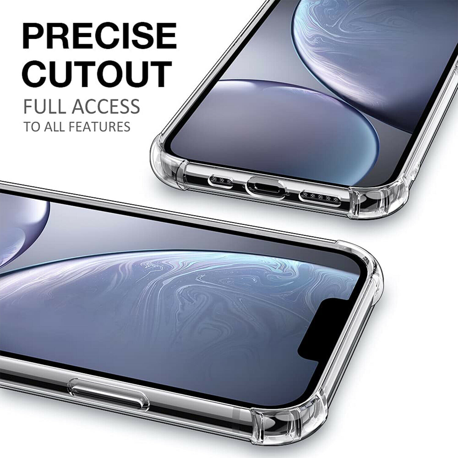 Ultra Thin Case For iPhone 13 12 11 Pro Max Soft Hybrid Silicone For iPhone Back Cover Phone Case
