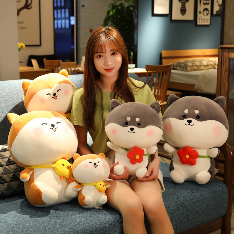 Kids Toys Plush Animal Husky Doll Shiba Inu Doll Plush Toy Sleeping Pillow Doll Girl Gift Plush