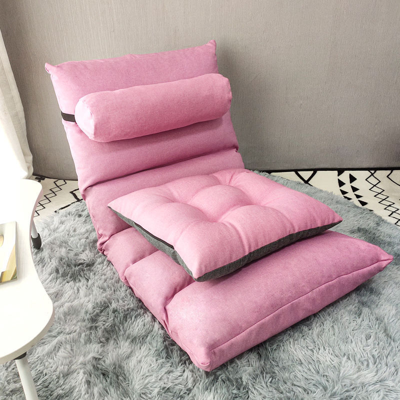 Modern folding leisure lounger, loose back room, floating table sofa, student leisure table chair